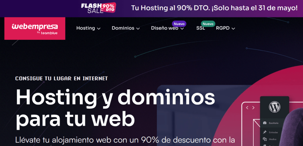 hosting wordpress webempresa