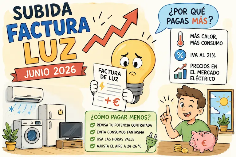 subida factura luz junio 2026