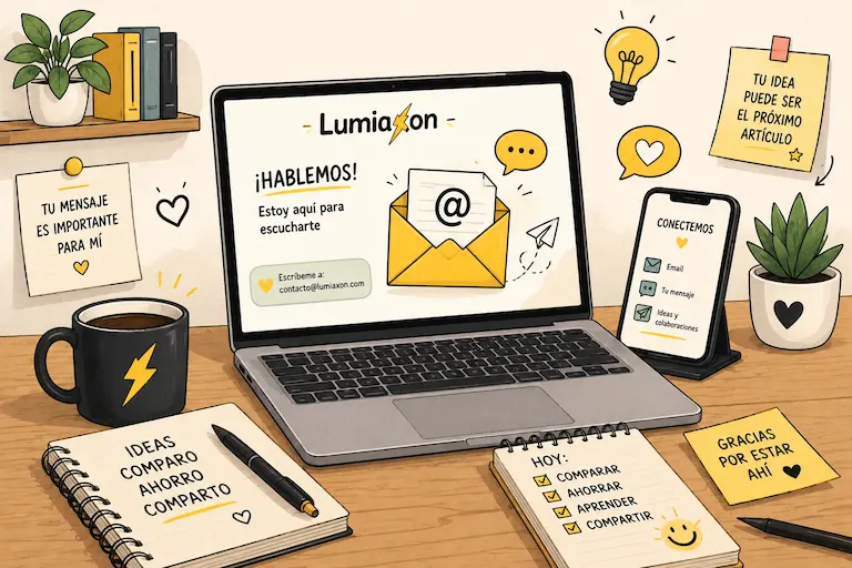 Contacto Lumiaxon para consultas, sugerencias y colaboraciones