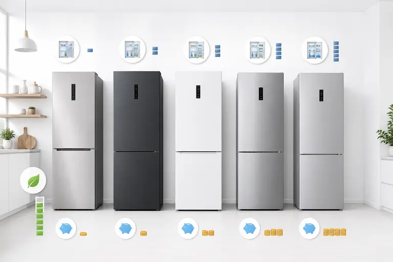 Modelos de frigoríficos Hisense Beko Teka Sharp y Midea comparados
